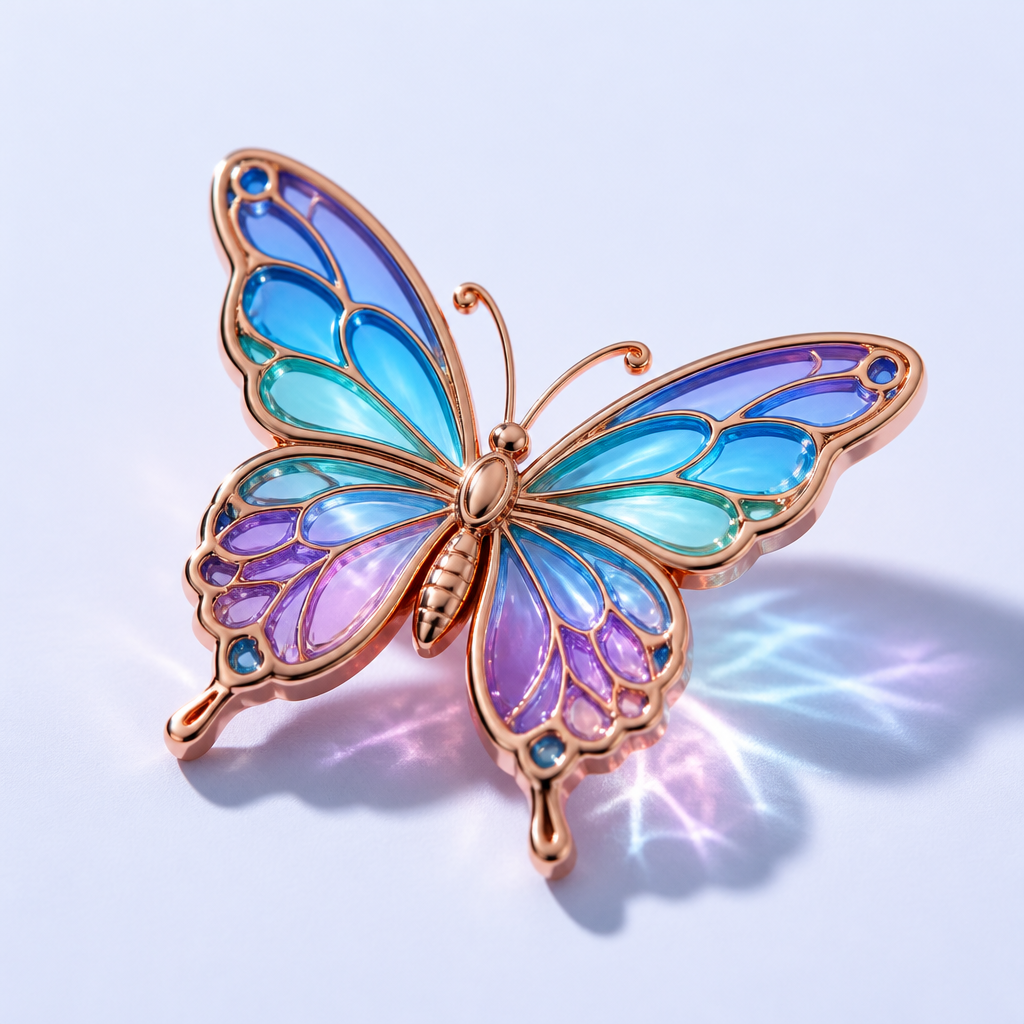 Custom Translucent Stained Glass Metal Lapel Pins by STANDARD GIFTS