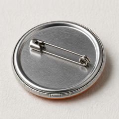 Custom Metal Tinplate Button Badges - Personalized Round Pin Badges (No MOQ, Full Color Print)