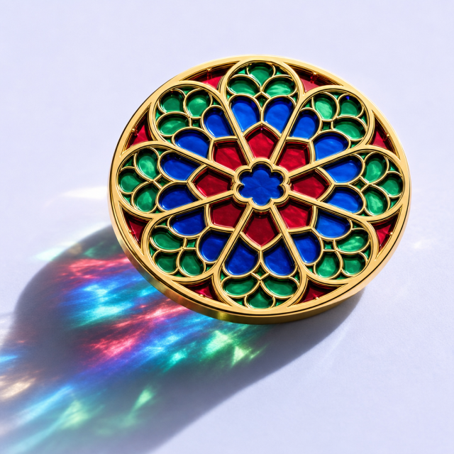 Custom Translucent Stained Glass Metal Lapel Pins by STANDARD GIFTS