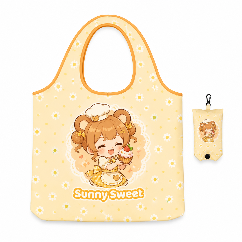 Custom Foldable Beach Tote Bag with Mini Storage Pouch & Carabiner – Waterproof Reusable Shopping Bag OEM/ODM
