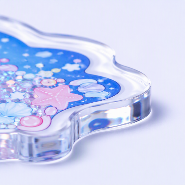 Custom Acrylic Spring Shaker Keychain - STANDARD GIFTS
