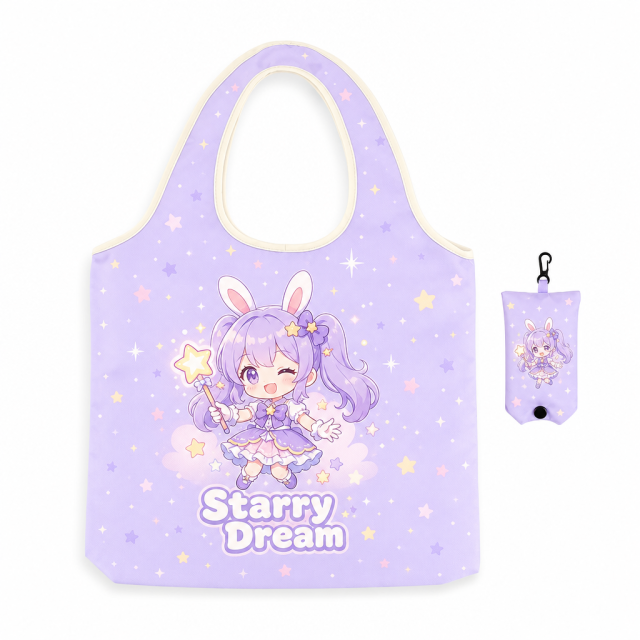 Custom Foldable Beach Tote Bag with Mini Storage Pouch & Carabiner – Waterproof Reusable Shopping Bag OEM/ODM