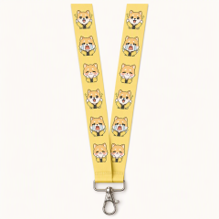 Custom Anime Sublimation Lanyard with Swivel Lobster Clasp