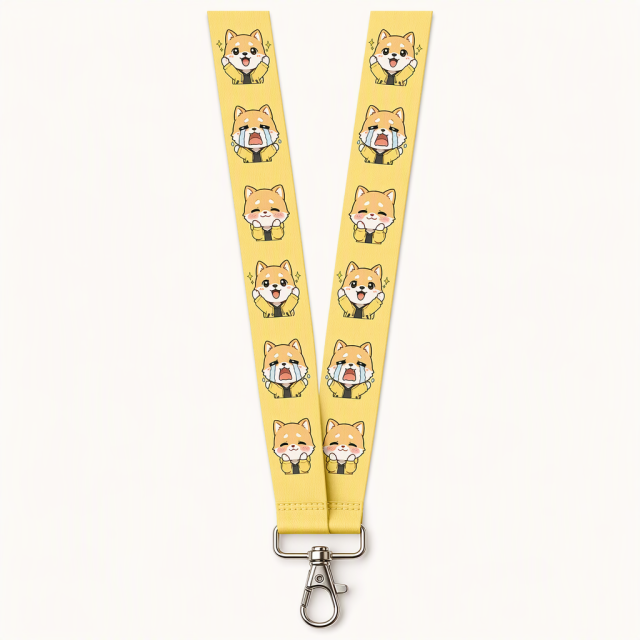 Custom Anime Sublimation Lanyard with Swivel Lobster Clasp