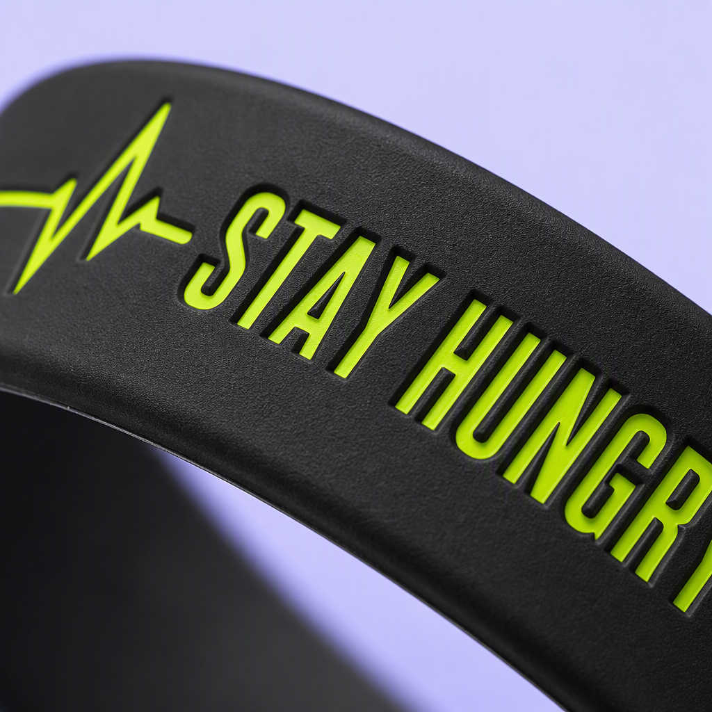 Custom Debossed Silicone Wristbands Bulk Wholesale | Factory-Direct Waterproof Athletic Rubber Bracelets with Color-Filled Logo