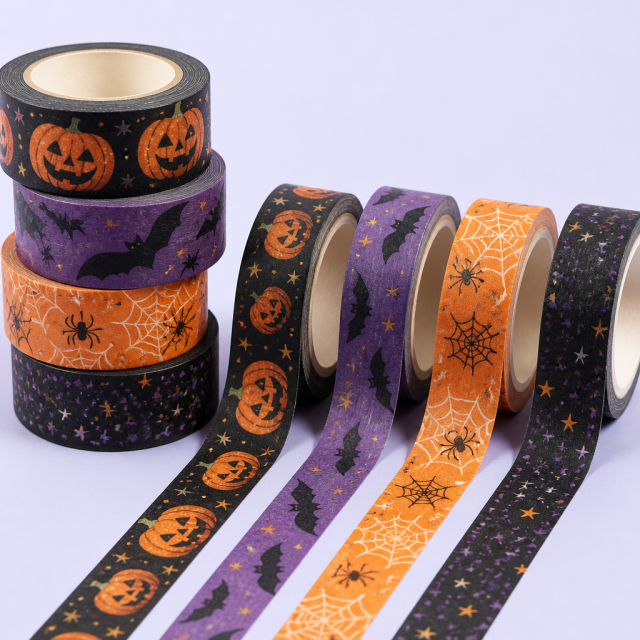 Custom Halloween Washi Tape - STANDARD GIFTS Decorative Craft Paper Tape