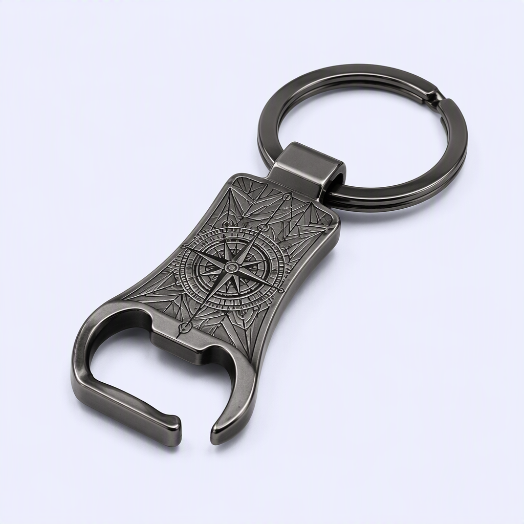 Custom Metal Bottle Opener Keychain - STANDARD GIFTS