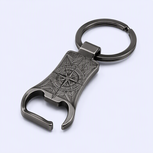 Custom Metal Bottle Opener Keychain - STANDARD GIFTS