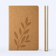 Custom Minimalist Natural Cork Notebook and Eco Journal