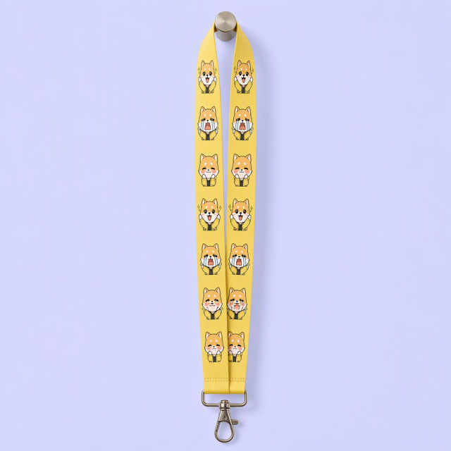 Custom Anime Sublimation Lanyard with Swivel Lobster Clasp