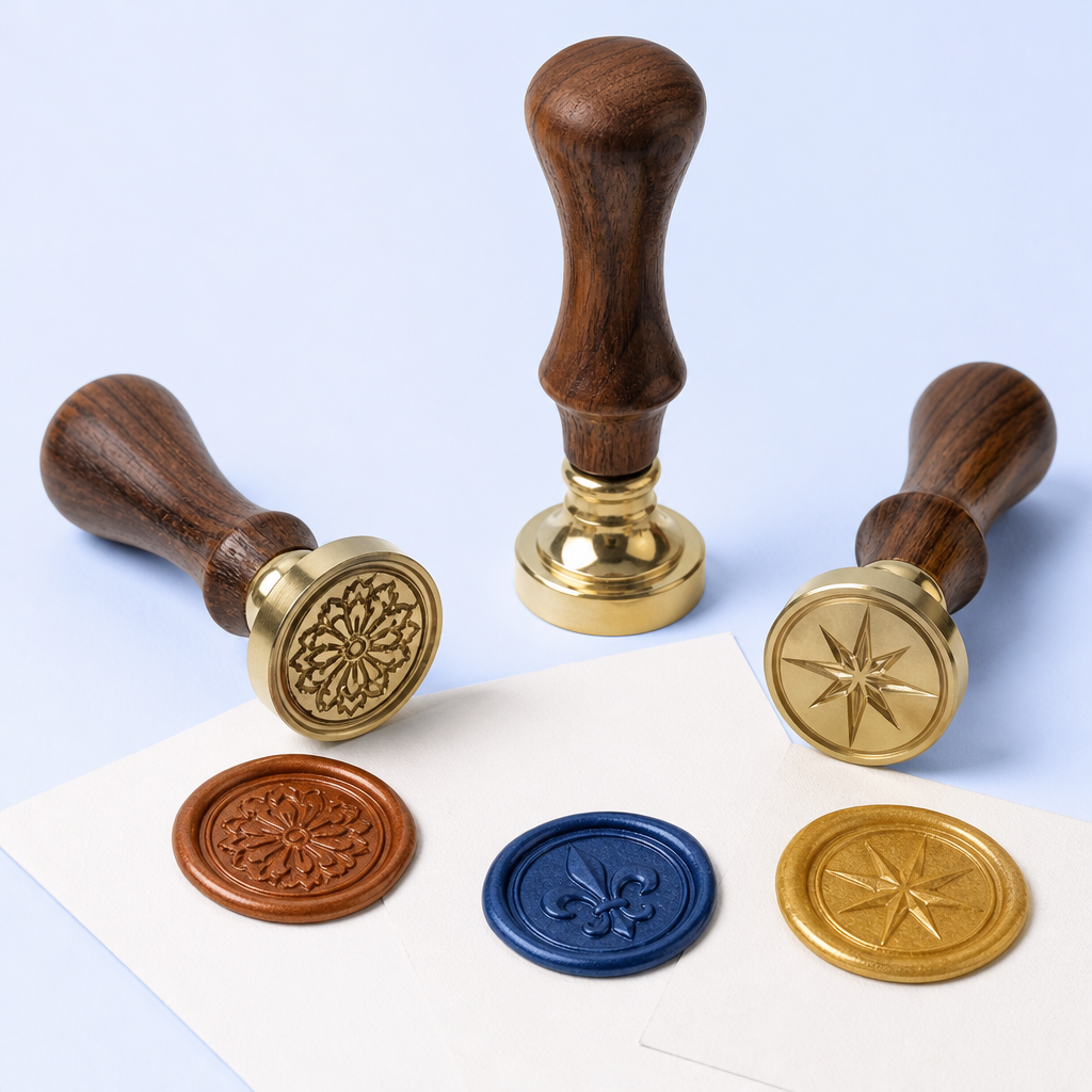 STANDARD GIFTS Aesthetic Custom Stamps - Personalized Craft, Journal & Business Sealing Collection