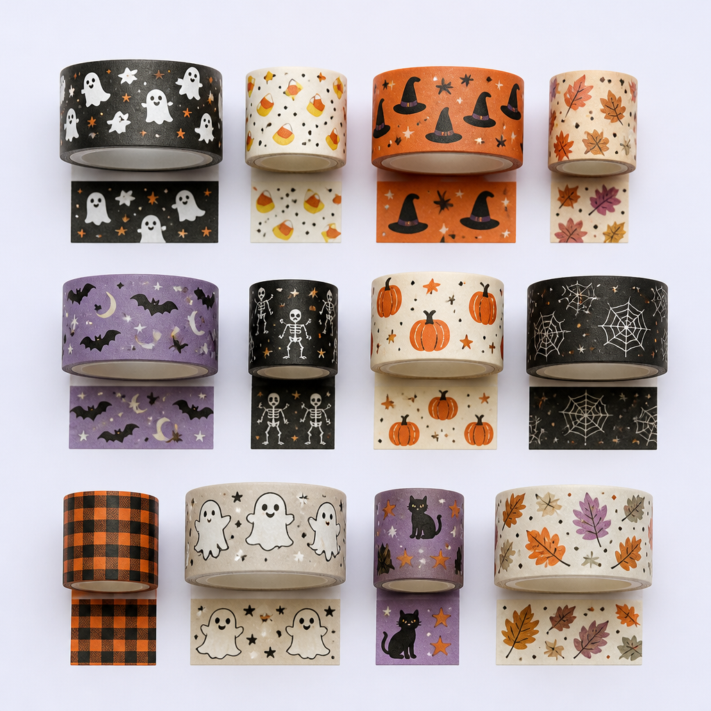 Custom Halloween Washi Tape - STANDARD GIFTS Decorative Craft Paper Tape