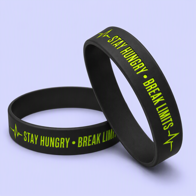 Custom Debossed Silicone Wristbands Bulk Wholesale | Factory-Direct Waterproof Athletic Rubber Bracelets with Color-Filled Logo