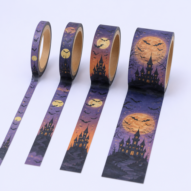 Custom Halloween Washi Tape - STANDARD GIFTS Decorative Craft Paper Tape