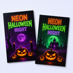 Custom Halloween Promotional Posters - Premium Spooky Event Art Prints by STANDARD GIFTS