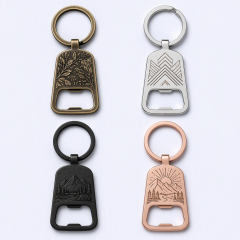 Custom Metal Bottle Opener Keychain - STANDARD GIFTS