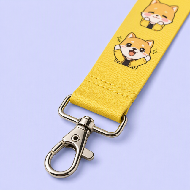 Custom Anime Sublimation Lanyard with Swivel Lobster Clasp