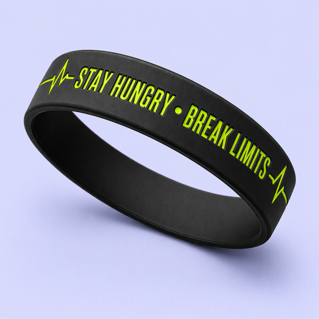 Custom Debossed Silicone Wristbands Bulk Wholesale | Factory-Direct Waterproof Athletic Rubber Bracelets with Color-Filled Logo