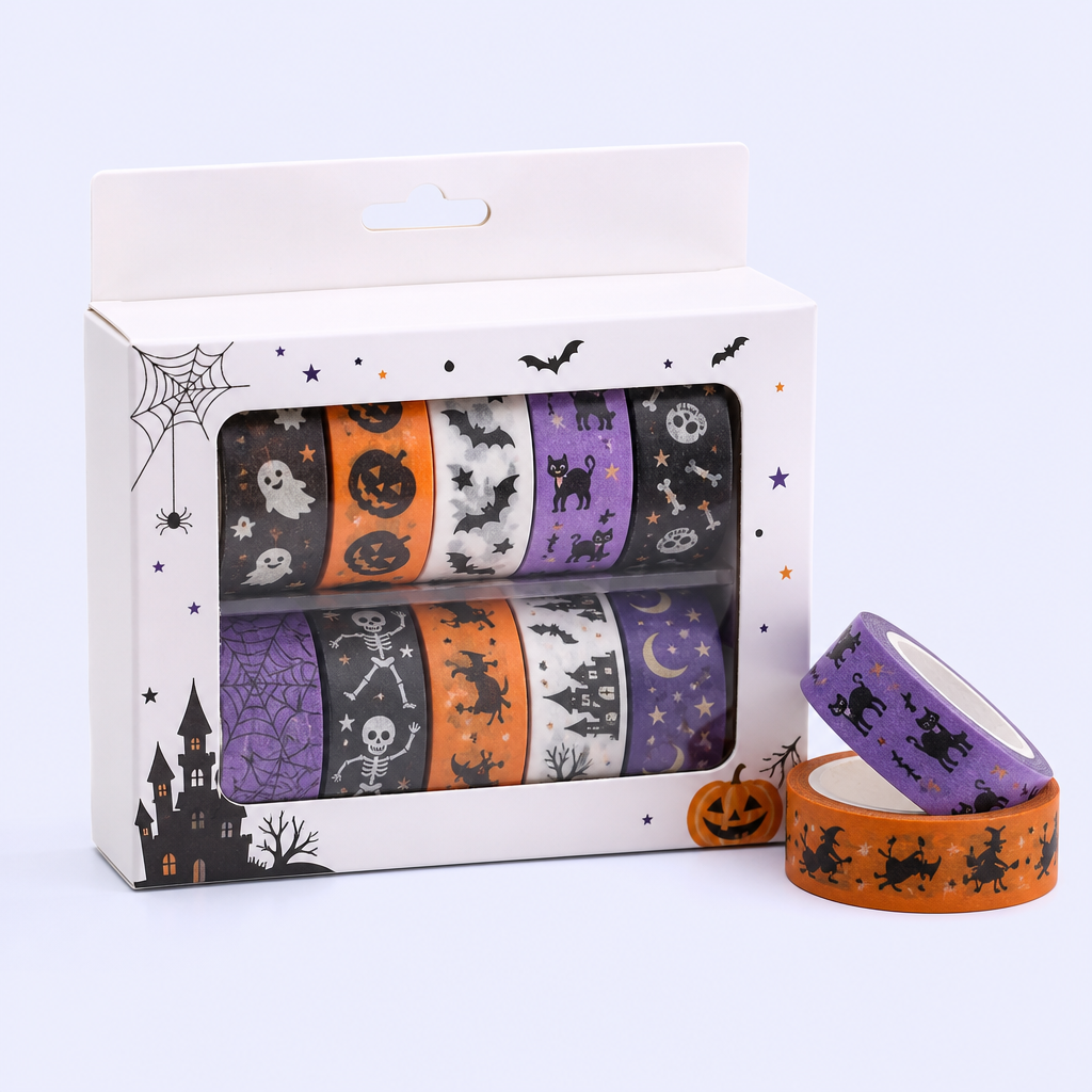 Custom Halloween Washi Tape - STANDARD GIFTS Decorative Craft Paper Tape