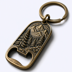 Custom Metal Bottle Opener Keychain - STANDARD GIFTS