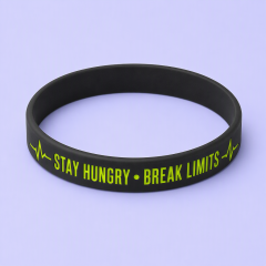 Custom Debossed Silicone Wristbands Bulk Wholesale | Factory-Direct Waterproof Athletic Rubber Bracelets with Color-Filled Logo