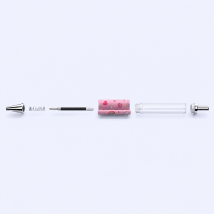 STANDARD GIFTS Custom DIY Clear Barrel Ballpoint Pen with Interchangeable 360-Degree Rotating Illustration Paper Insert