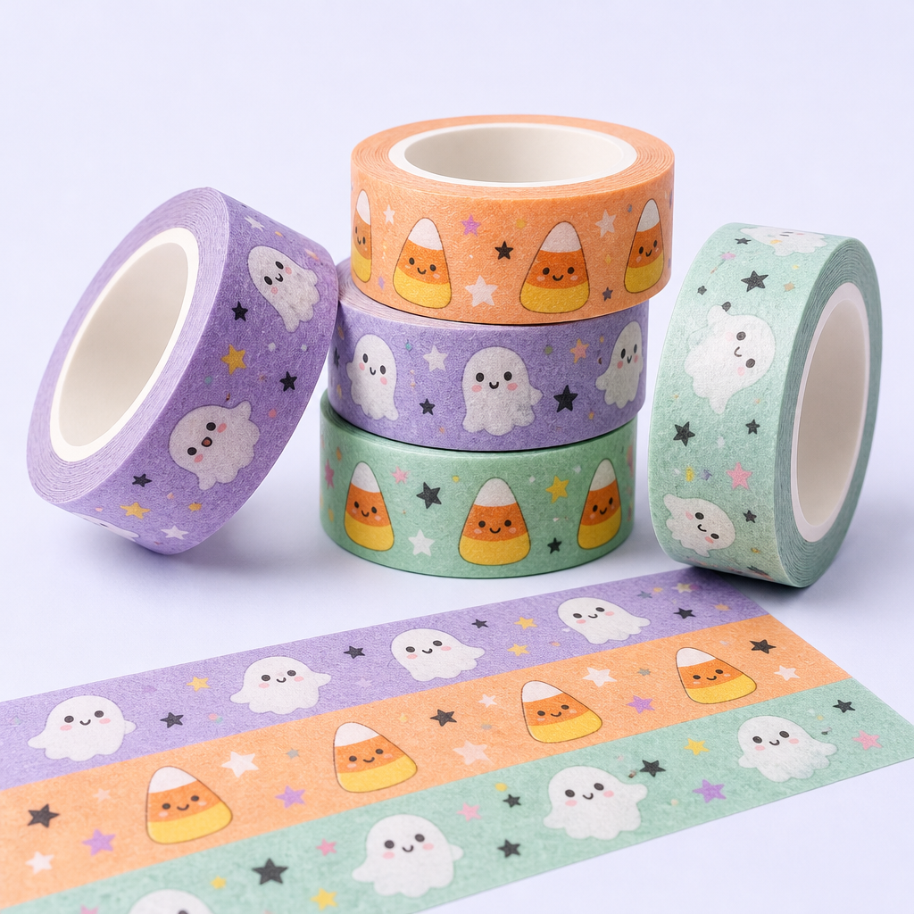 Custom Halloween Washi Tape - STANDARD GIFTS Decorative Craft Paper Tape