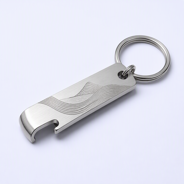 Custom Metal Bottle Opener Keychain - STANDARD GIFTS