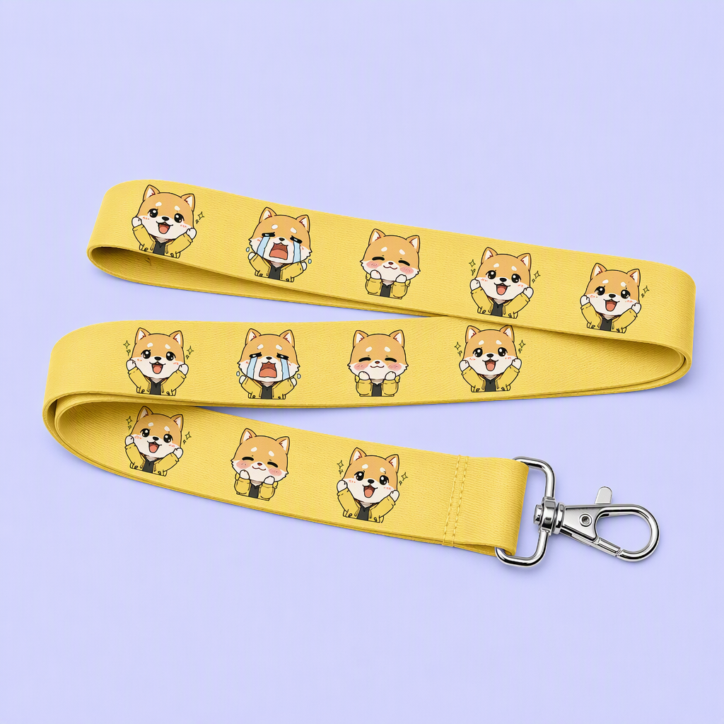 Custom Anime Sublimation Lanyard with Swivel Lobster Clasp
