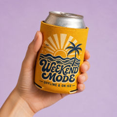 Custom Neoprene Can Cooler Sleeve – Personalized 12oz Insulated Beer Koozie (No Minimum, MOQ: 1)