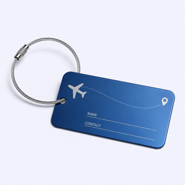 Custom Metal Luggage Tags - STANDARD GIFTS