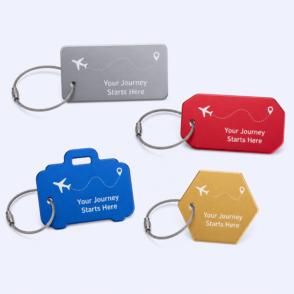 Custom Metal Luggage Tags - STANDARD GIFTS