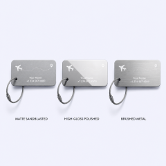 Custom Metal Luggage Tags - STANDARD GIFTS