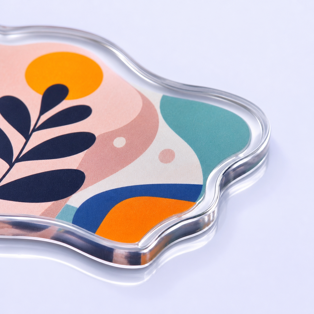 Custom Acrylic Fridge Magnets - Personalized Die-Cut Refrigerator Magnets