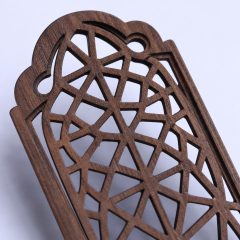 Custom Wooden University Bookmarks with Laser Cut Hollow Patterns and Silk Tassels - STANDARD GIFTS