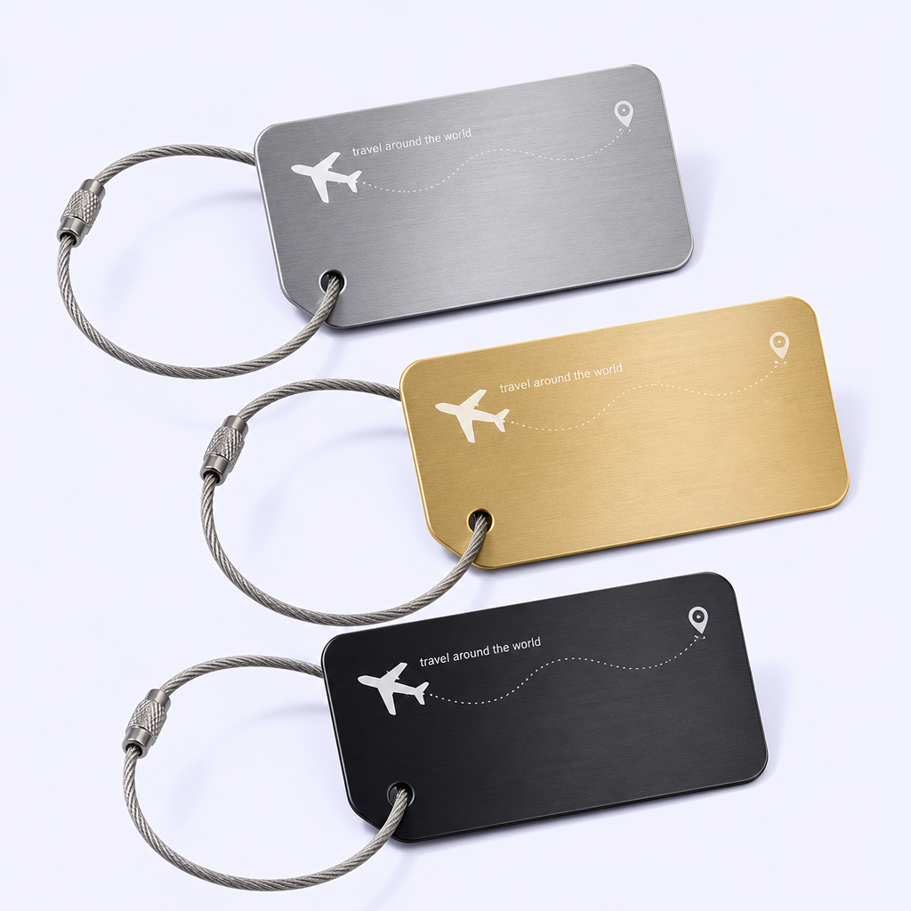 Custom Metal Luggage Tags - STANDARD GIFTS