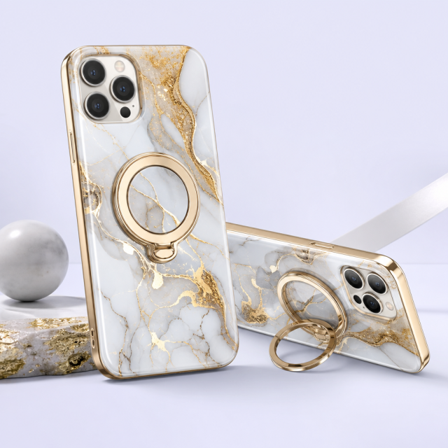 Custom Magnetic Kickstand Phone Case with Ring Holder