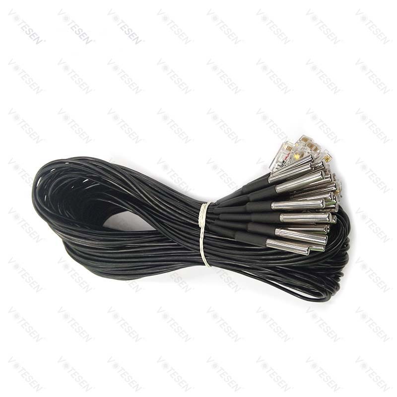 Waterproof DS18B20 temperature sensor with connector