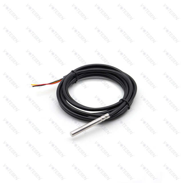 Cylinder Probe DS18B20 Temperature Sensor 1M Cable Length