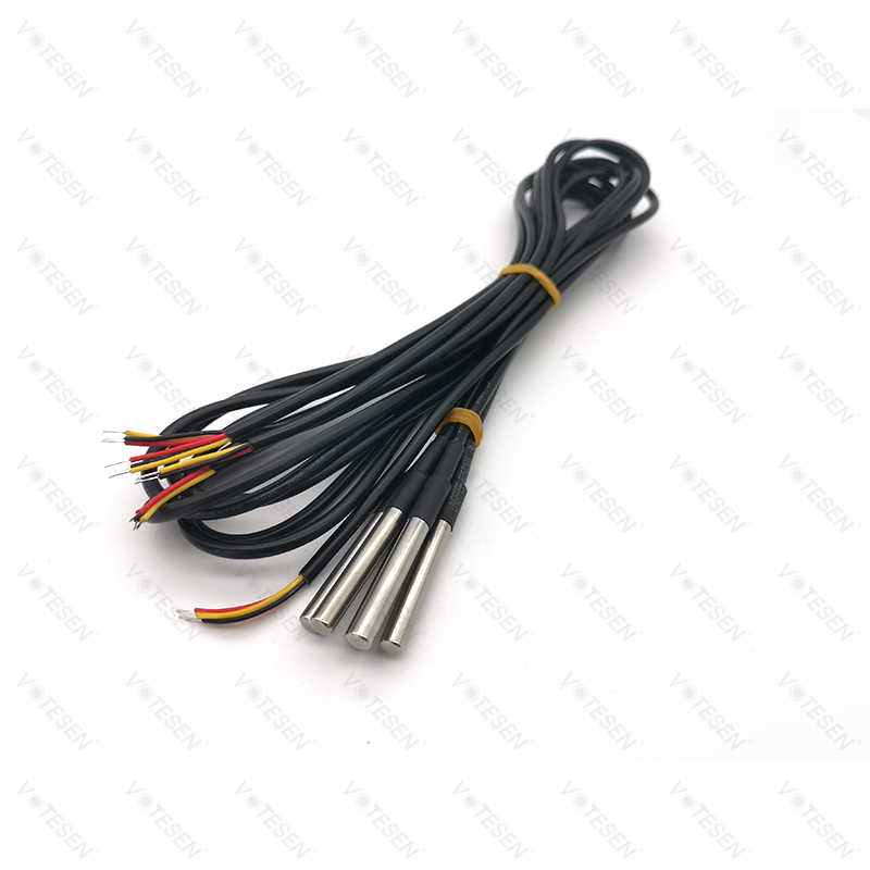 ip68 waterproof cylinder probe DS18B20 temperature sensor