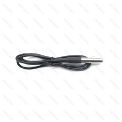 6*50mm Stainless Steel probe Temperature Sensor Maxims DS18B20 with high quality Shielded Wire