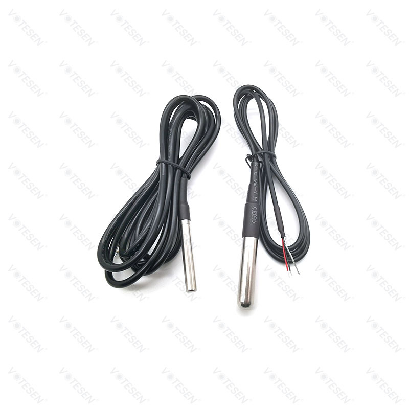 6*50mm Stainless Steel probe Temperature Sensor Maxims DS18B20 with high quality Shielded Wire