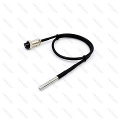 OD6*50mm SUS304 DS18B20 Temperature Sensor With Aviation Plug