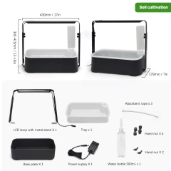 (Presale)  Mini Hydroponic/Soil LED Growth System with Adjustable Light Height,EDKFARM Grow Light System