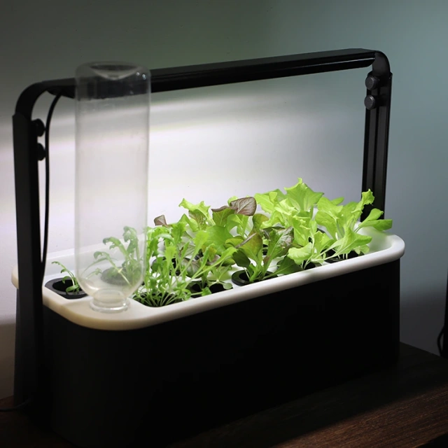(Presale)  Mini Hydroponic/Soil LED Growth System with Adjustable Light Height,EDKFARM Grow Light System