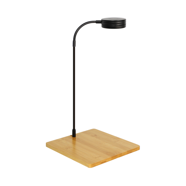 Full Spectrum Micro Landscape LED Illumination Lamp Bamboo Grow Light Stand with Bamboo Board,EDKFARM Grow Light System