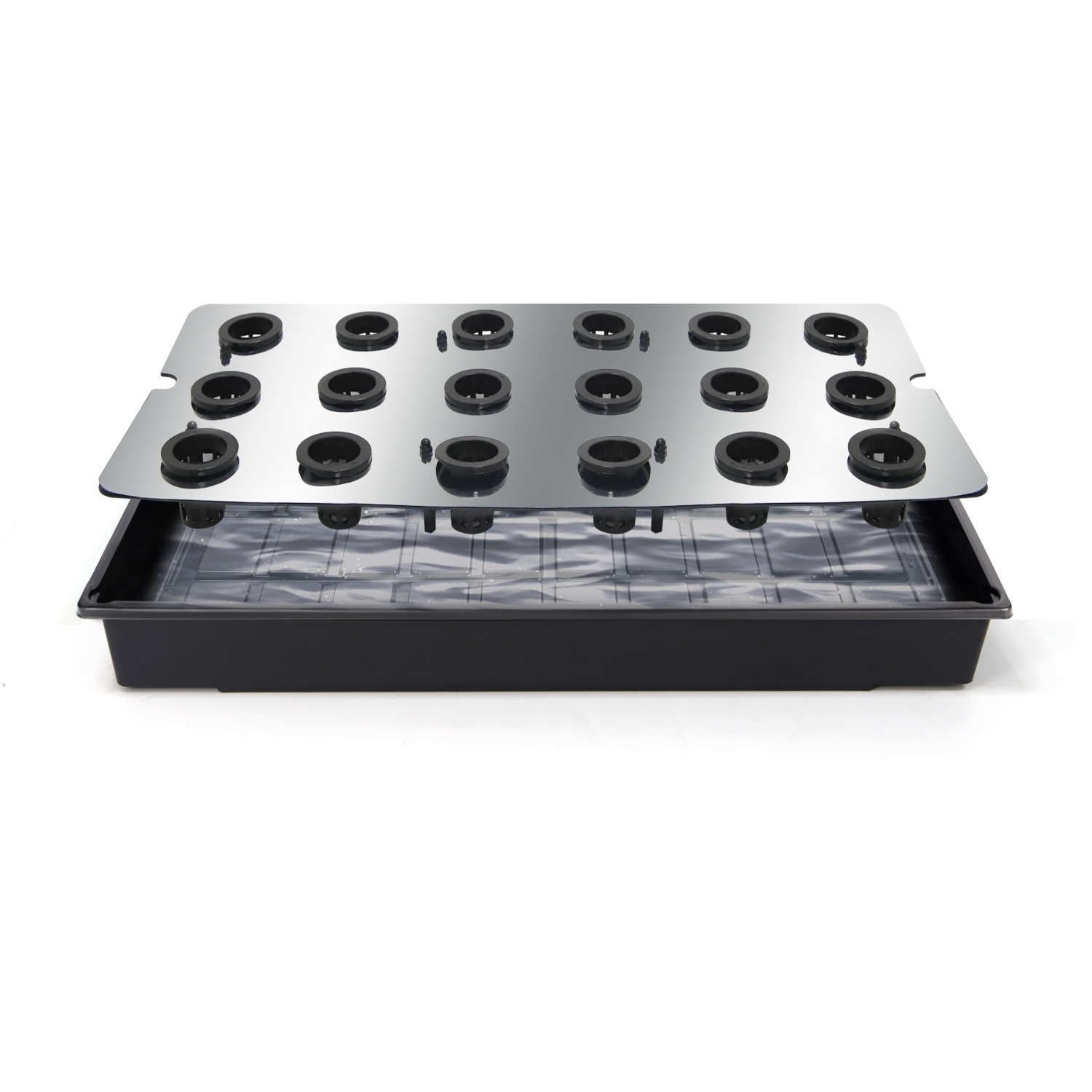 18-Cell 1020 Hydroponic Propagation Tray | Seed Starter Kit for Indoor Gardening & Plant Cloning,EDKFARM Grow Light System