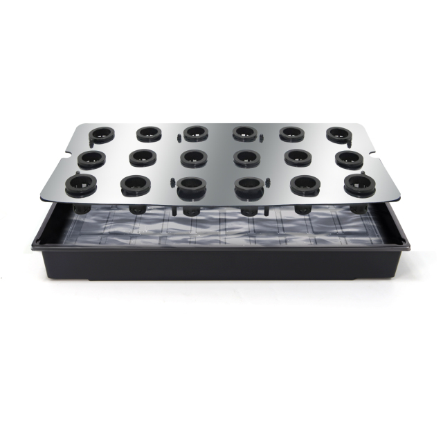 18-Cell 1020 Hydroponic Propagation Tray | Seed Starter Kit for Indoor Gardening & Plant Cloning,EDKFARM Grow Light System