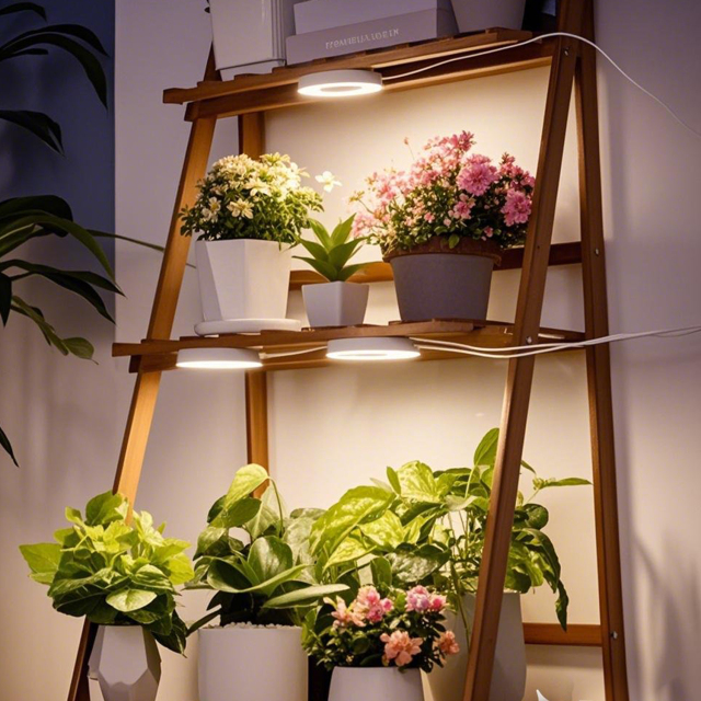 Decorative Ceiling-Mount Angel Grow Light 1 to 4 Ring DC5V USB Phytolamp for Indoor Plant Seedlings Home Flower Succulent,EDKFARM Grow Light System