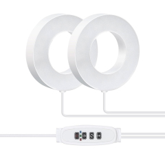 Decorative Ceiling-Mount Angel Grow Light 1 to 4 Ring DC5V USB Phytolamp for Indoor Plant Seedlings Home Flower Succulent,EDKFARM Grow Light System